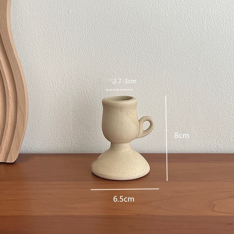 Ceramic Candle Holder Set — Set of 3